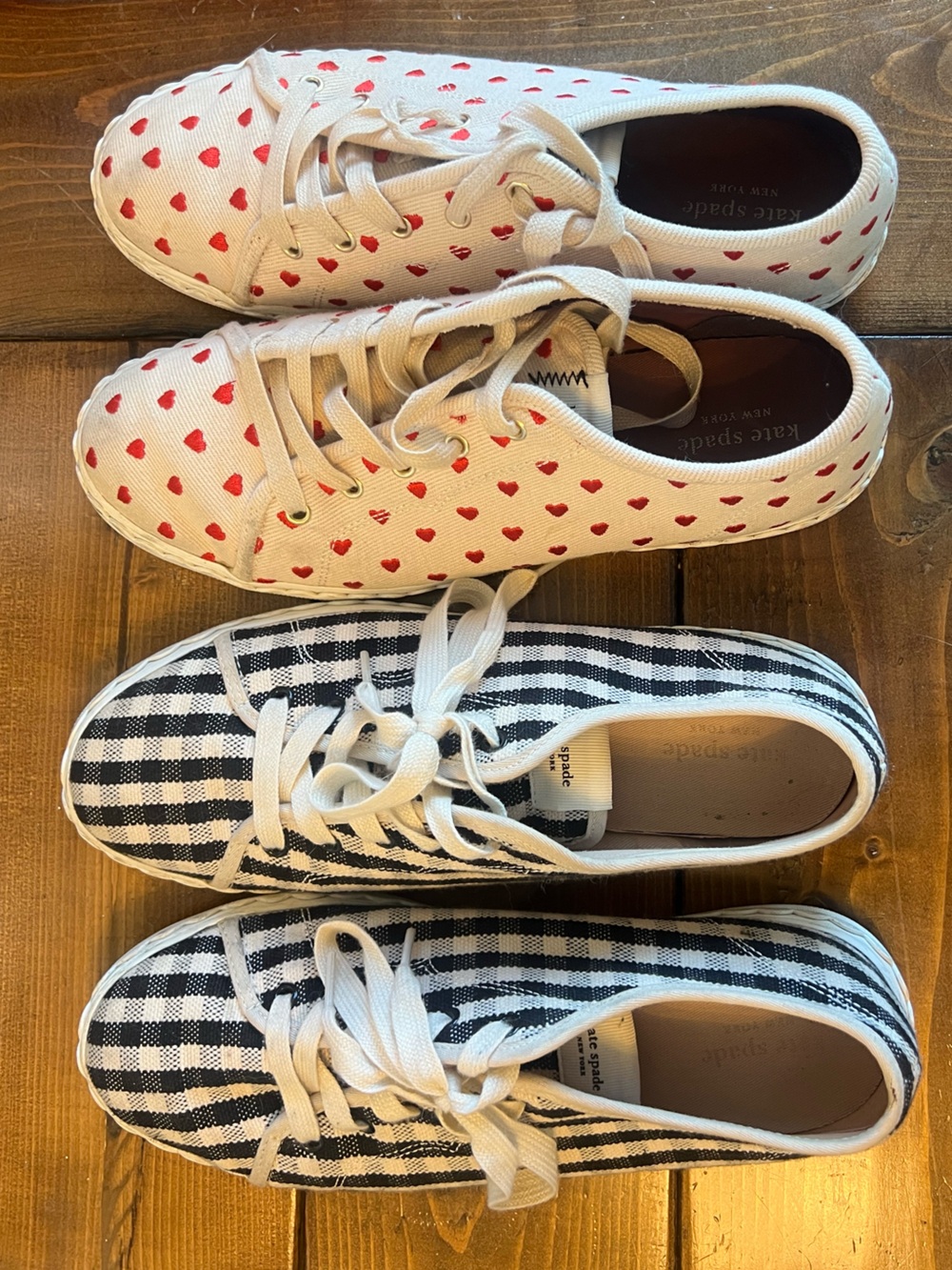 2 pairs of Kate Spade Vale Sneakers